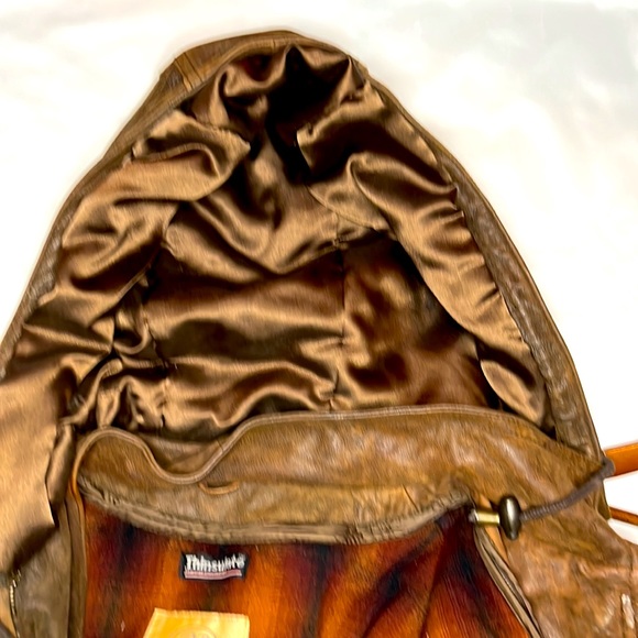 Mens Leather thermal insulated Winter Coat - Picture 5 of 5